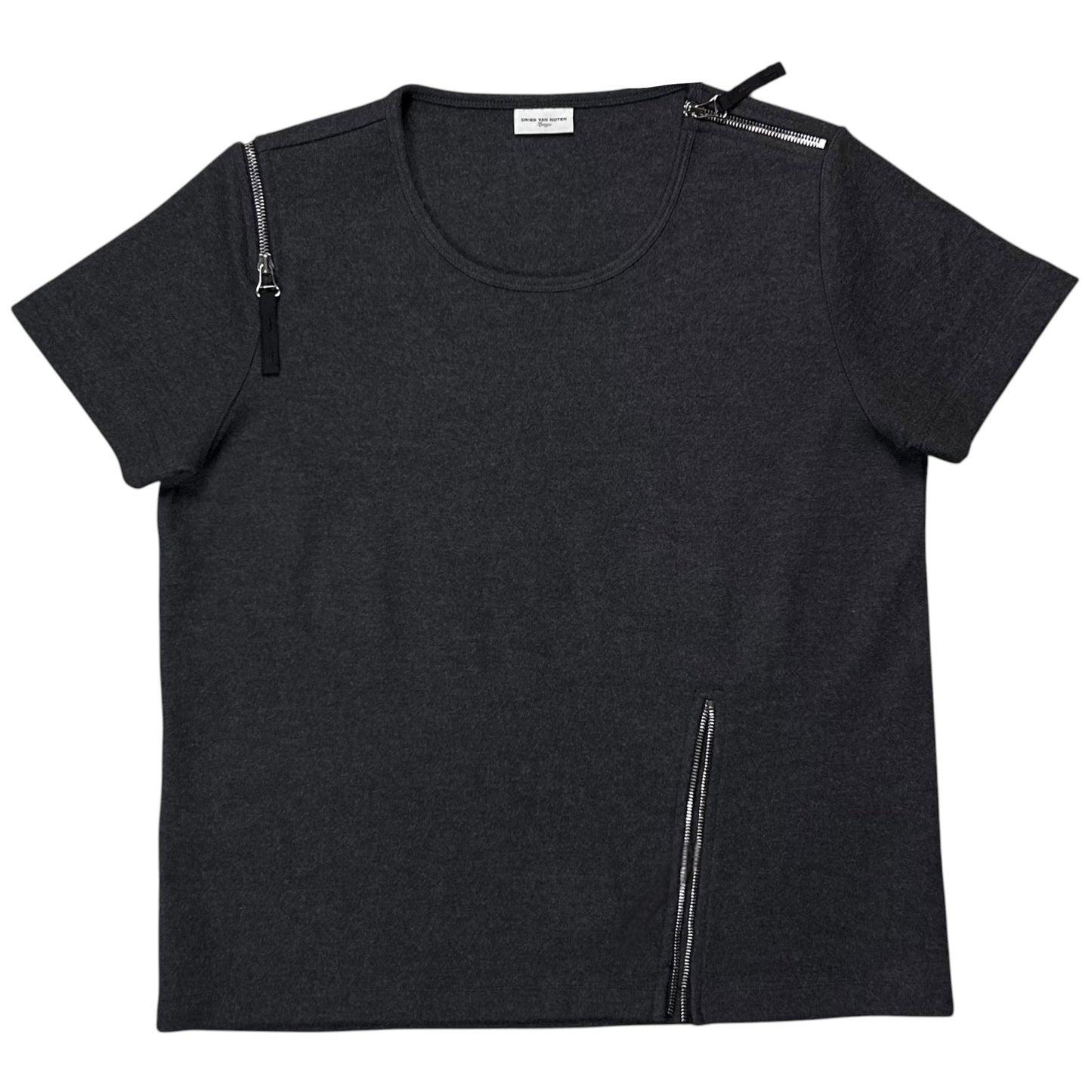 Dries Van Noten Multi Zip Wool T-Shirt - AW14