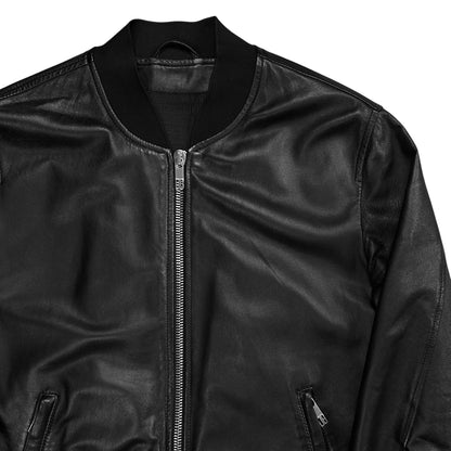 Dirk Bikkembergs Lamb Leather Bomber Jacket