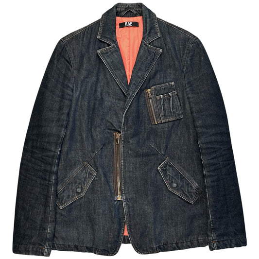 RAF by Raf Simons Padded Cargo Denim Blazer