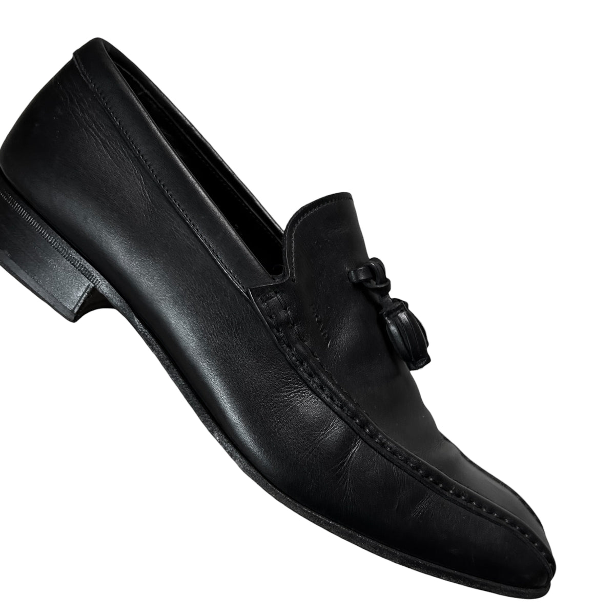 Prada Squared Tassel Loafers