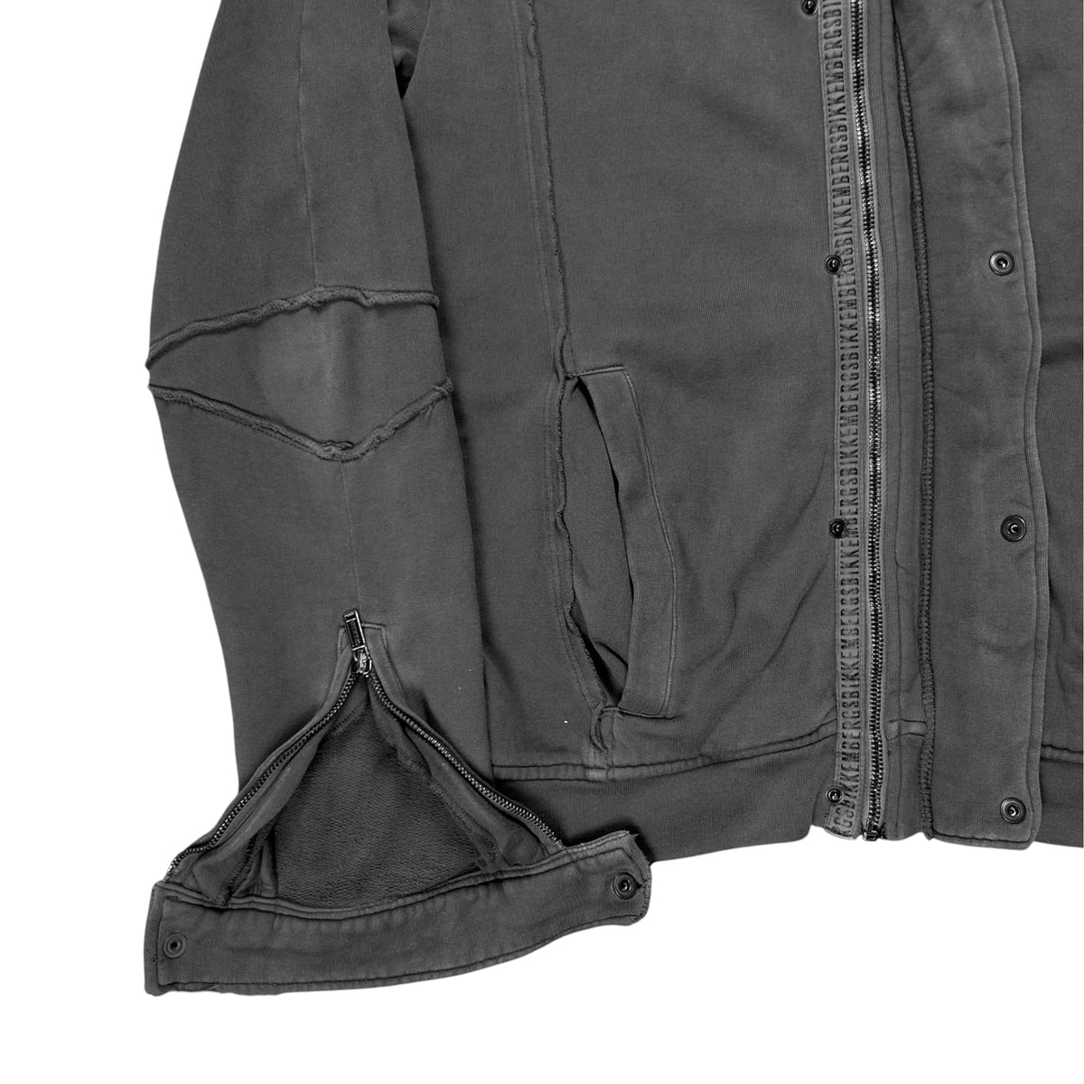 Dirk Bikkembergs Distressed Multi Zip Sweater