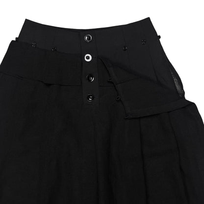Jil Sander Wide Multi Button Tab Shorts - SS19