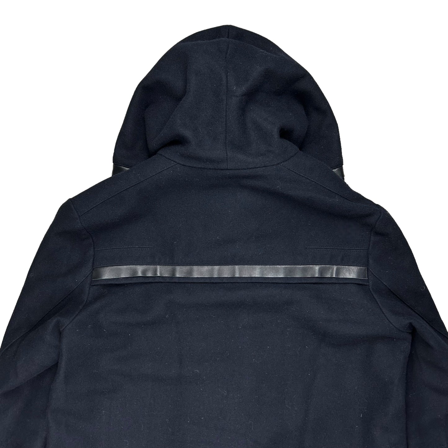 Dior Homme Leather Trimmed Hooded Duffle Jacket - AW11