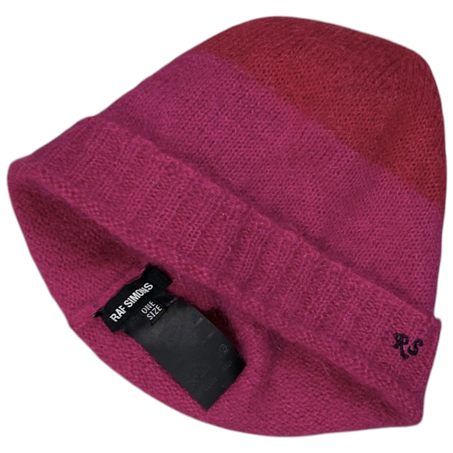 Raf Simons Two Tone Mohair Beanie - AW21