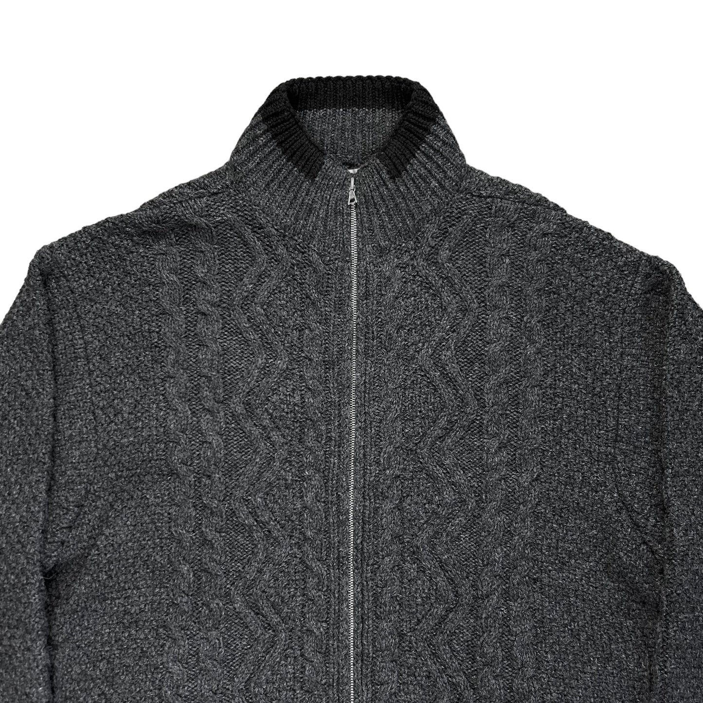 Dries Van Noten Cable Knit Zip Sweater