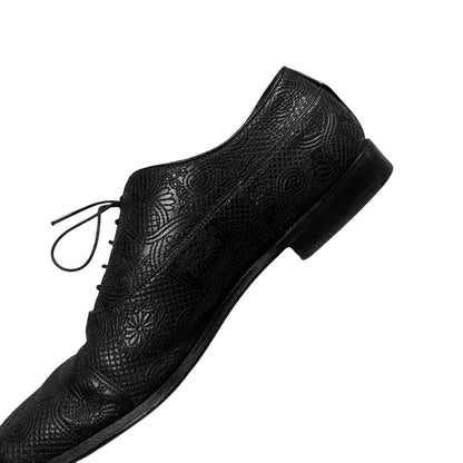 Prada Squared Floral Texture Derbies