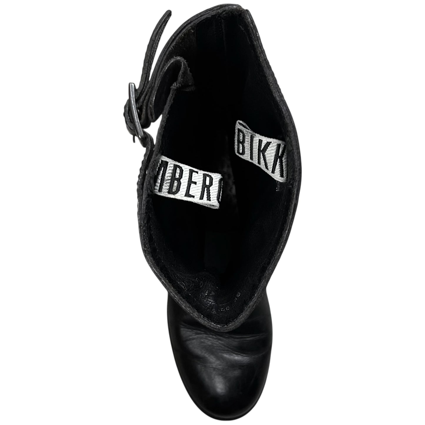 Dirk Bikkembergs Buckled Waxed Leather Boots