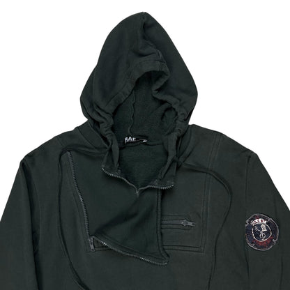 RAF by Raf Simons Multi Zip Crest Hoodie - 2010s