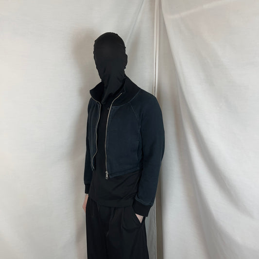 MM6 Maison Martin Margiela Cropped Sweat Bomber Jacket - AW09