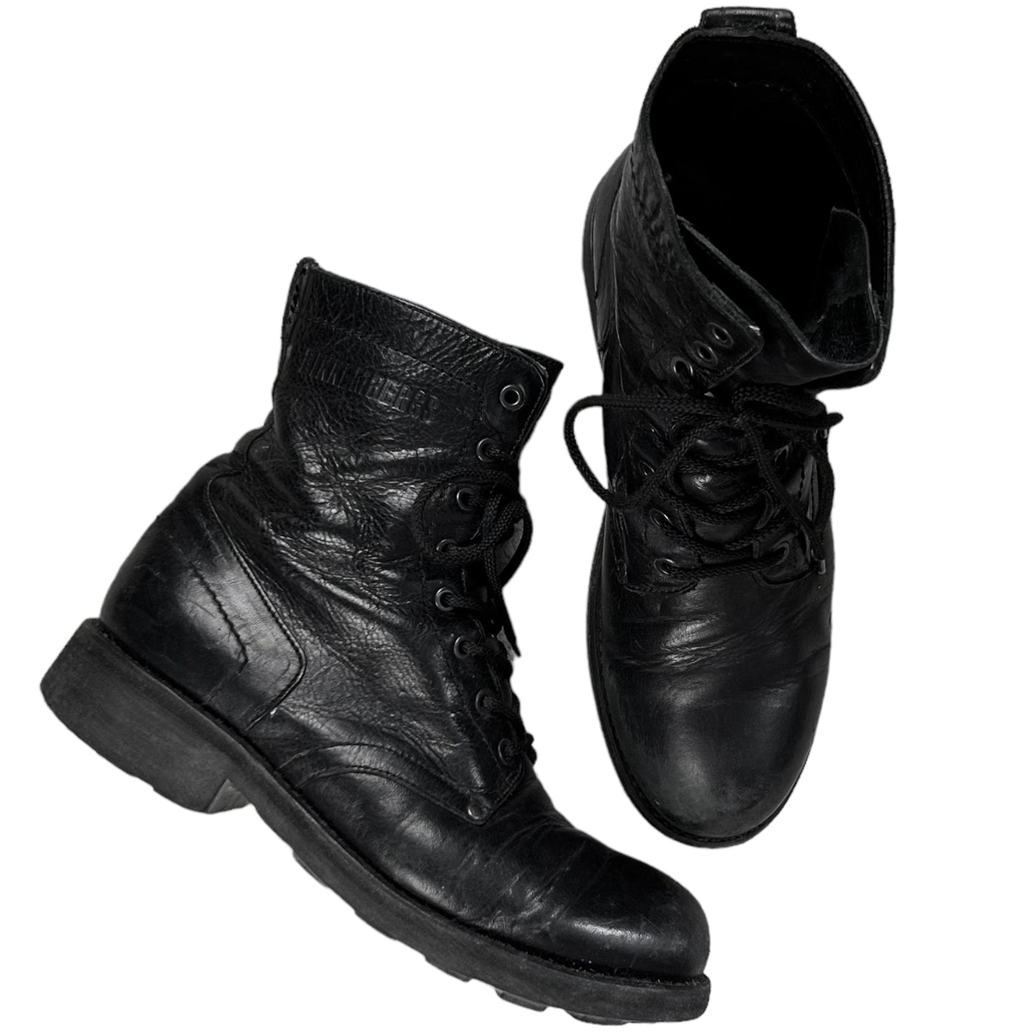 Dirk Bikkembergs Rustic Stud Combat Boots