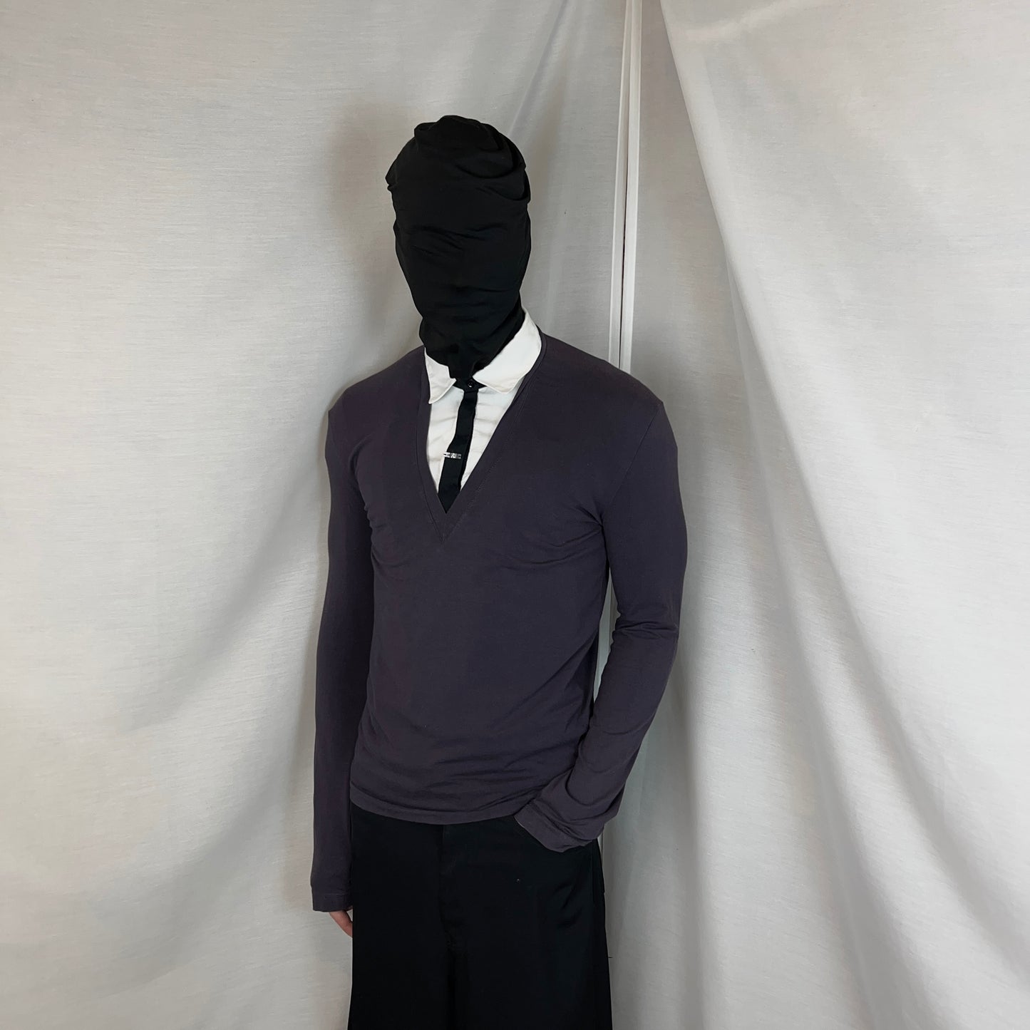 Dirk Bikkembergs Hybrid Button Up Tie Sweater