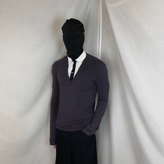 Dirk Bikkembergs Hybrid Button Up Tie Sweater