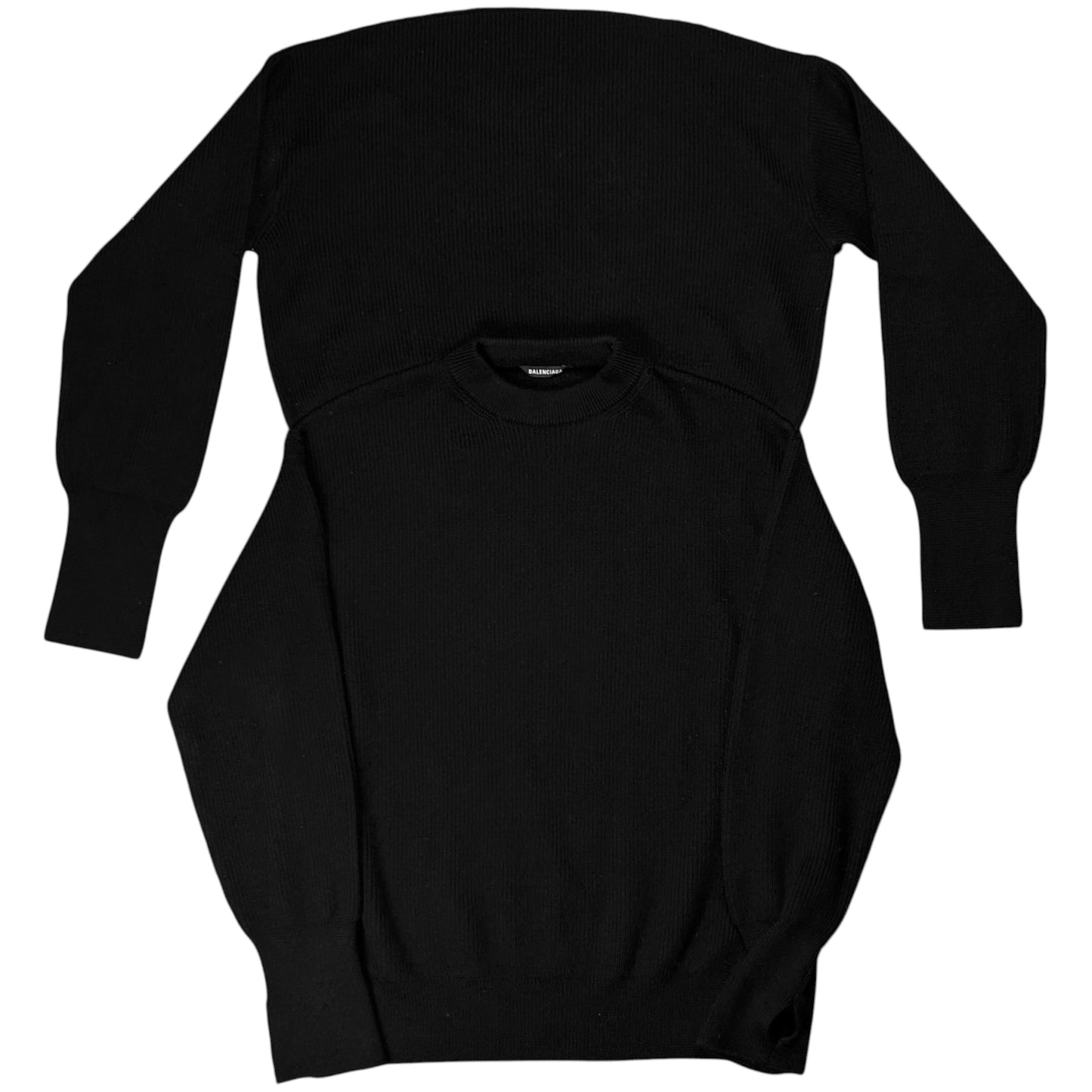 Balenciaga Double Sleeve Knit Sweater - AW20