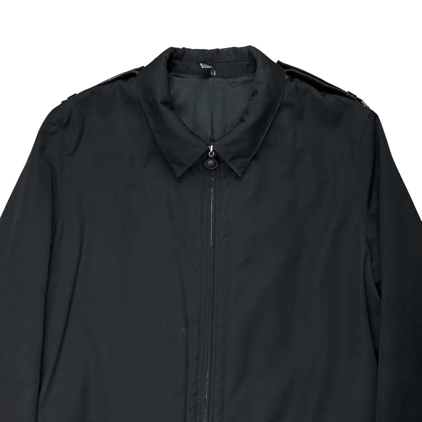 Dior Homme Leather Panel Strap Work Jacket - AW02