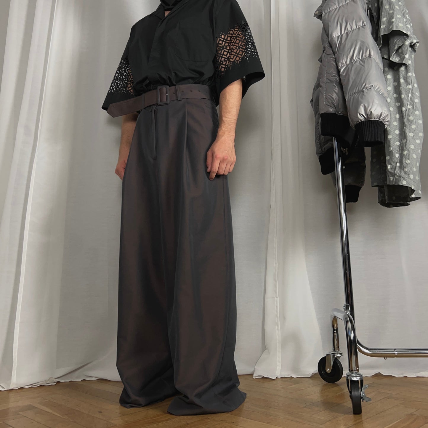 Dries Van Noten Wide Belted Palazzo Pants - AW19