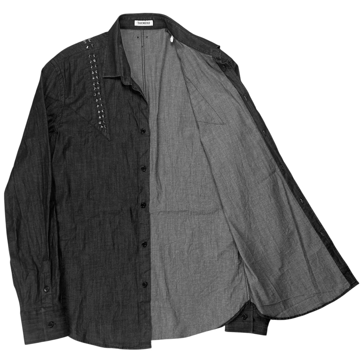 Dirk Bikkembergs Spike Stud Denim Shirt