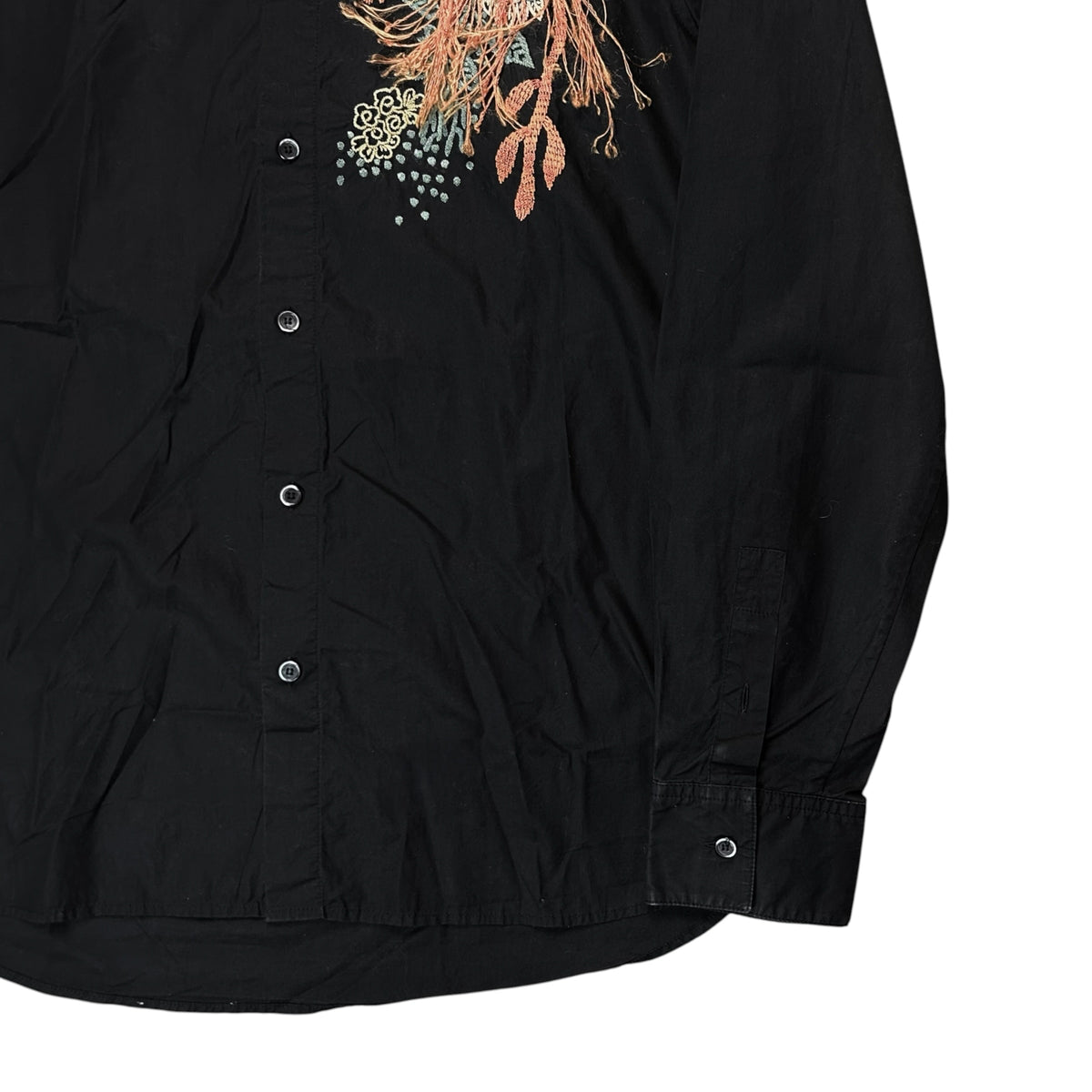 John Galliano 3D Floral Embroidered Shirt - AW06