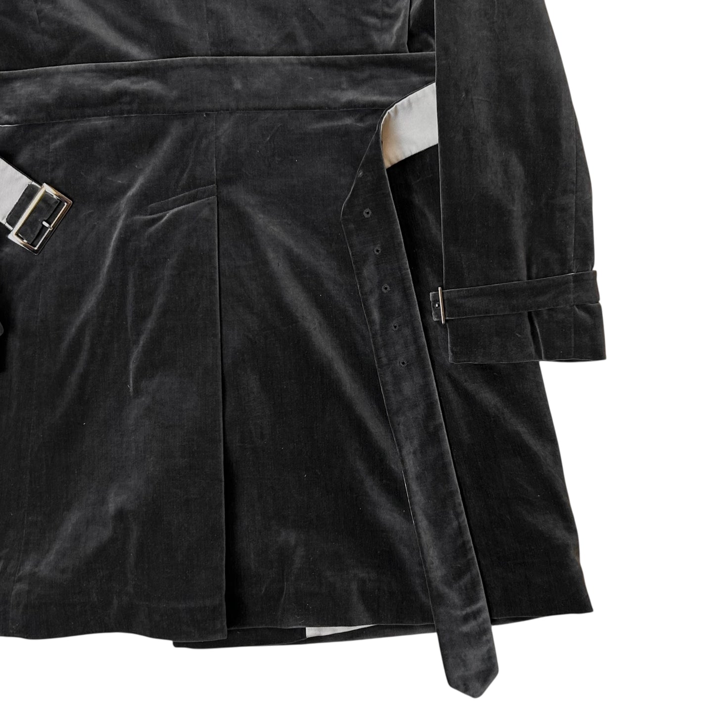 Jil Sander Multi Belted Velvet Coat