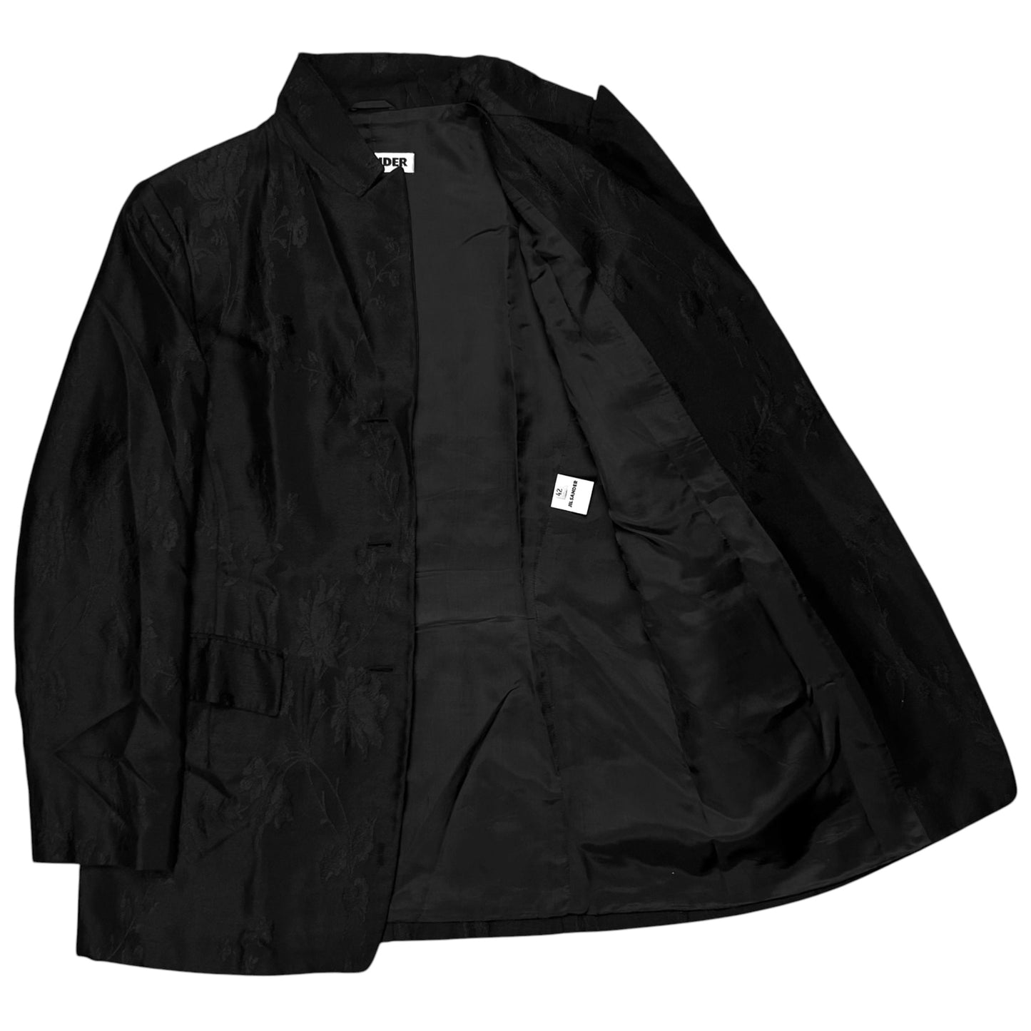 Jil Sander Floral Embroidery Blazer - 90s