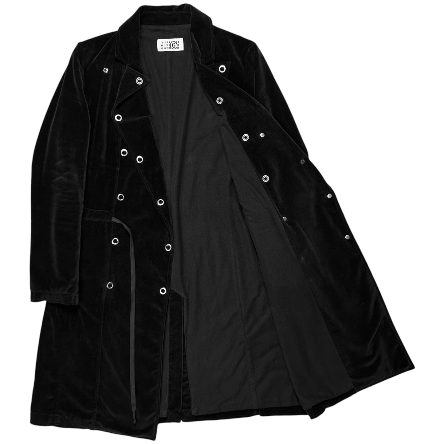 Maison Martin Margiela Ring Button String Velvet Coat - AW06