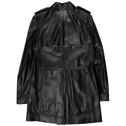 Gucci by Tom Ford Military Safari Perforated Leather Coat - AW97