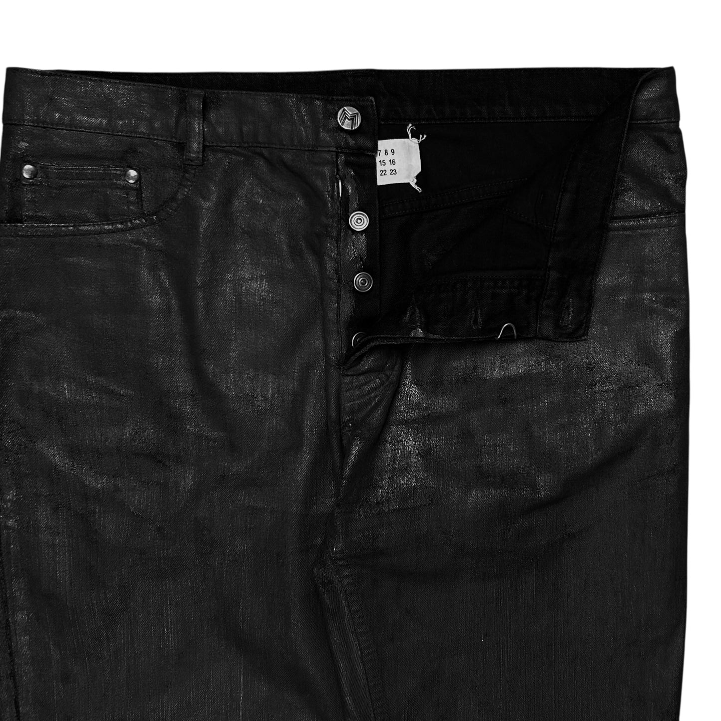 Maison Martin Margiela Waxed Crack Paint Jeans - AW09
