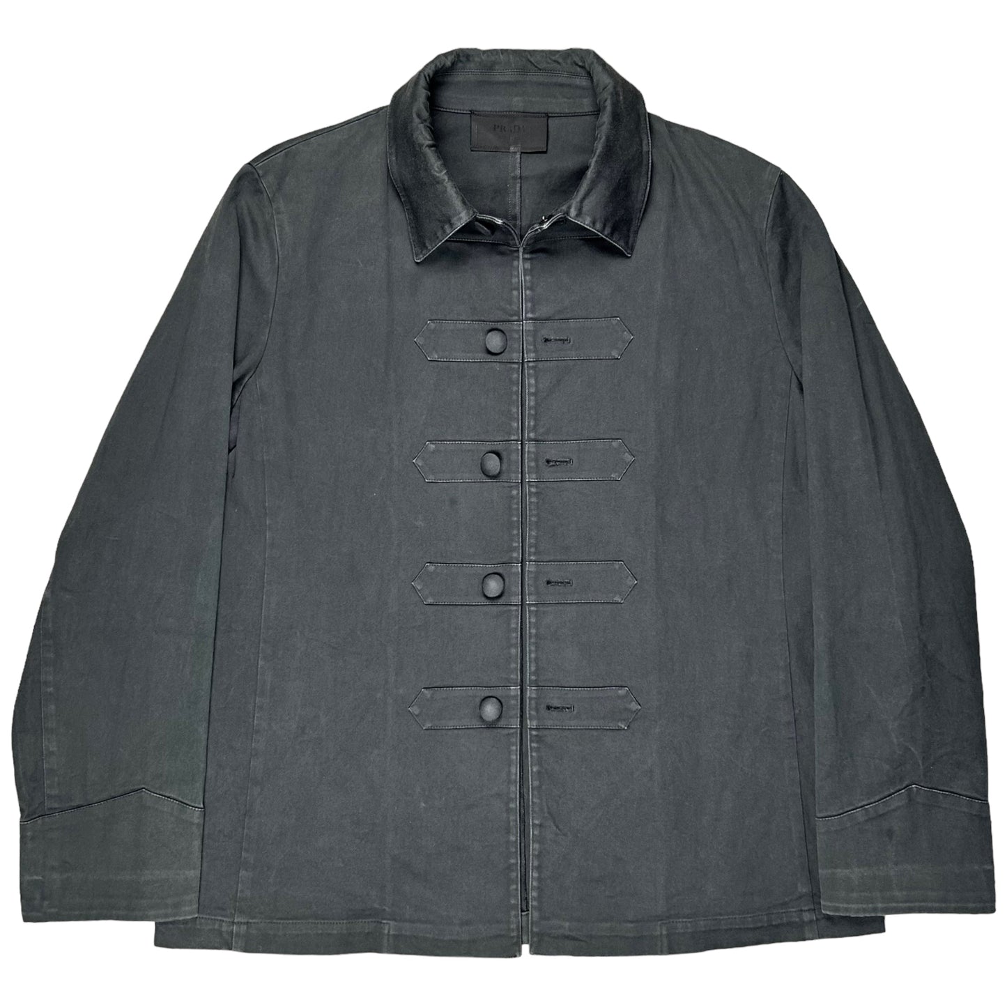 Prada Reinforced Button Twill Work Jacket - SS13