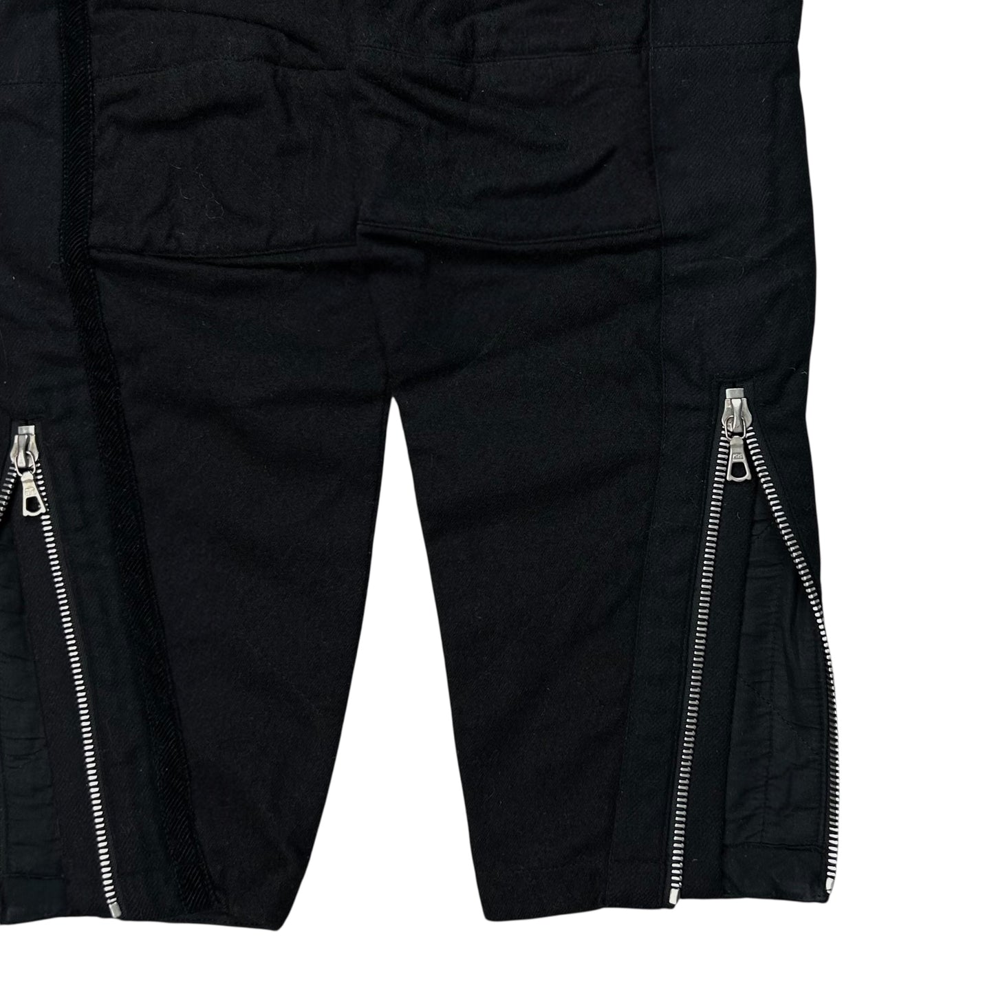 Dries Van Noten Moto Multi Zip Wool Pants - AW14