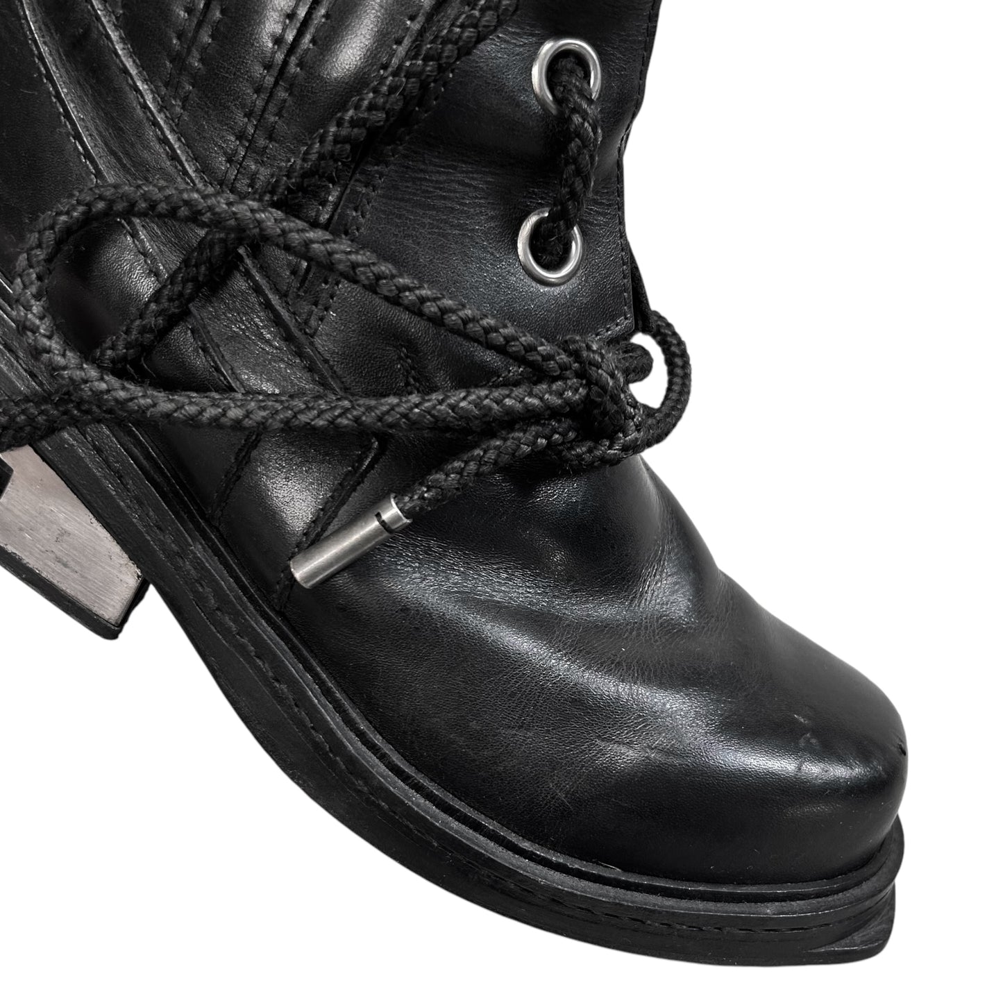 Dirk Bikkembergs Laced Eyelet Metal Heel Boots - AW96