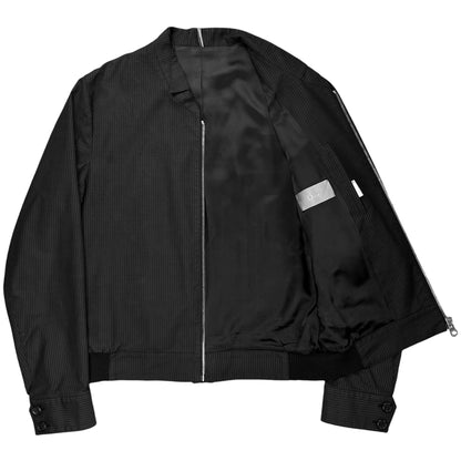 Dior Homme Double Collar Pinstripe Bomber Jacket - SS08