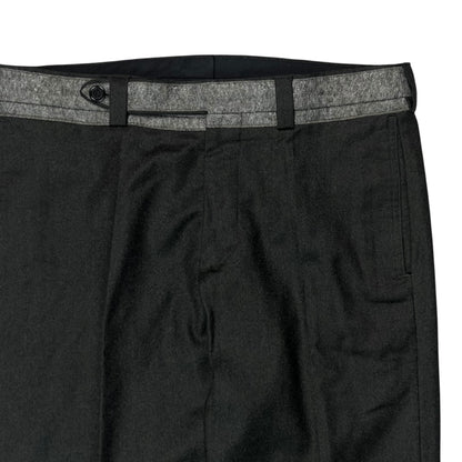 Dior Homme Contrast Waistband Brushed Cashmere Trousers - AW12