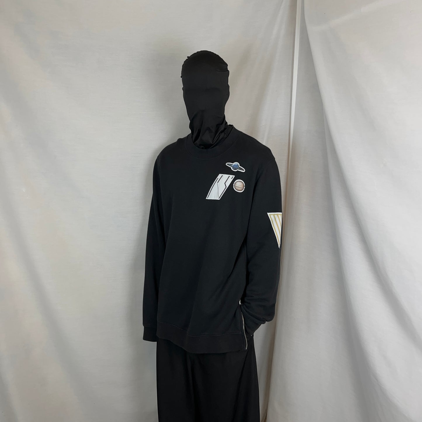 Raf Simons Space Print Side Zip Sweater - AW14