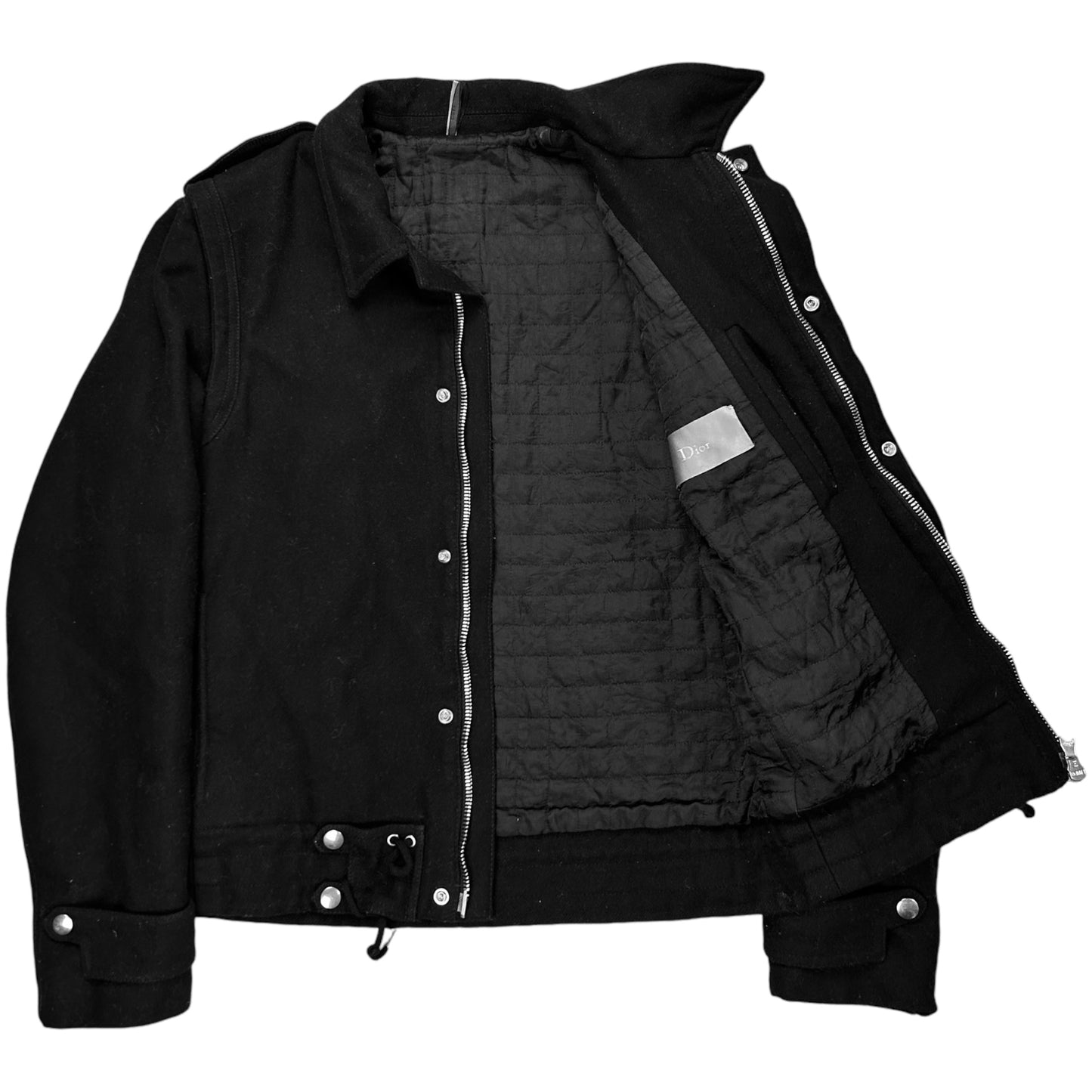 Dior Homme Military String Flight Wool Jacket - AW08