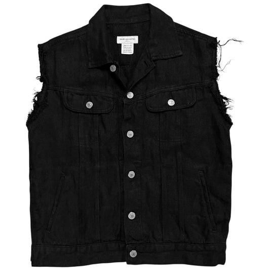 Dries Van Noten Distressed Trucker Vest