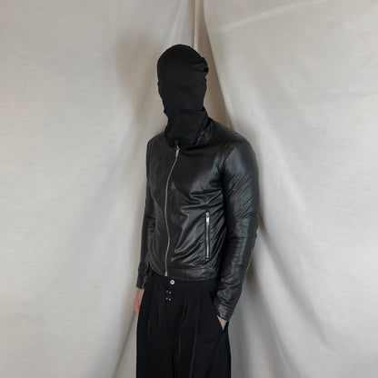 Dirk Bikkembergs Shoulder Qulted Moto Leather Jacket - AW09