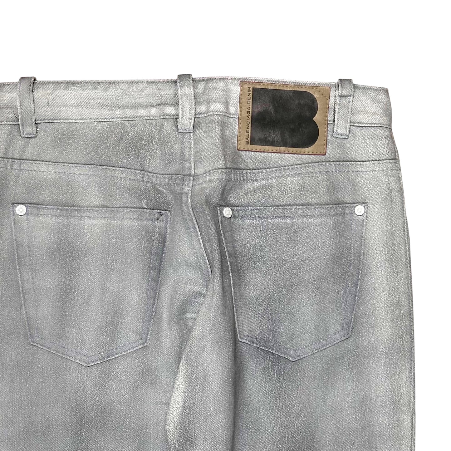 Balenciaga Waxed Paint Jeans - SS08