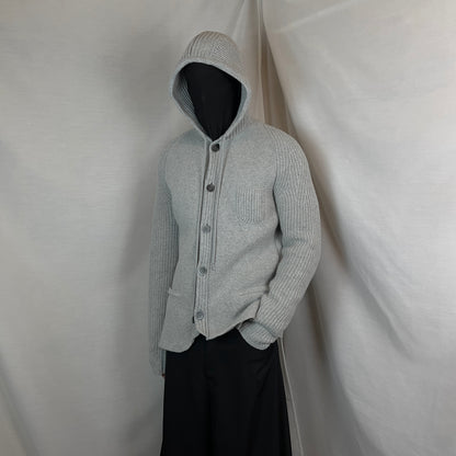 Dirk Bikkembergs Hooded Knit Cardigan