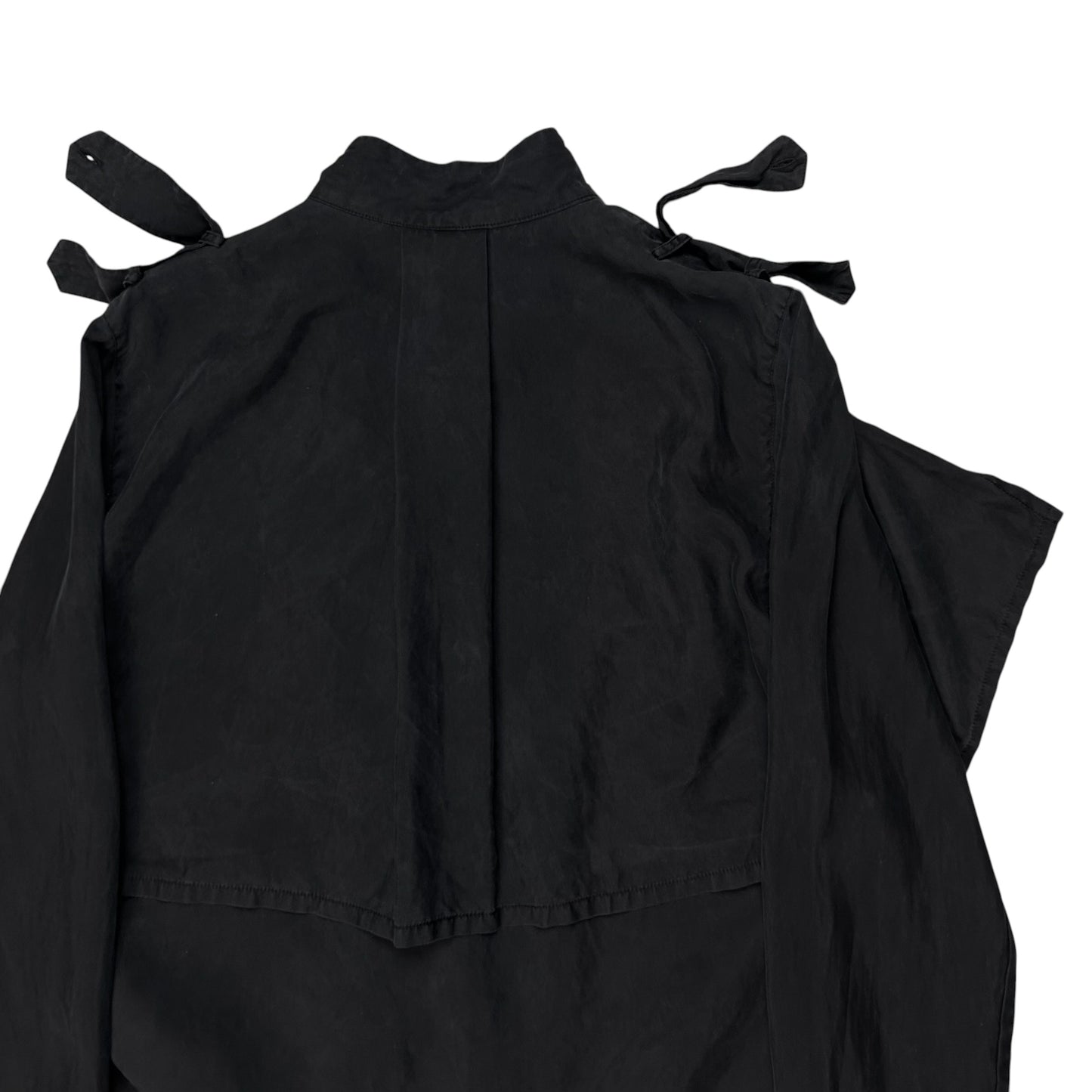 Kris Van Assche Chest Layered Military Strap Silk Shirt