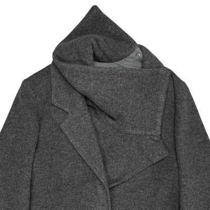 MM6 Maison Martin Margiela Detachable Scarf Collar Cashmere Coat - AW11