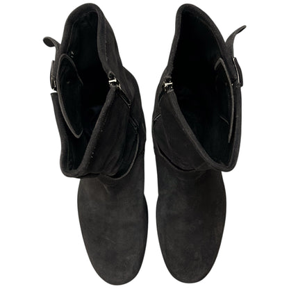 Jil Sander Dual Belted Suede Biker Boots - AW07