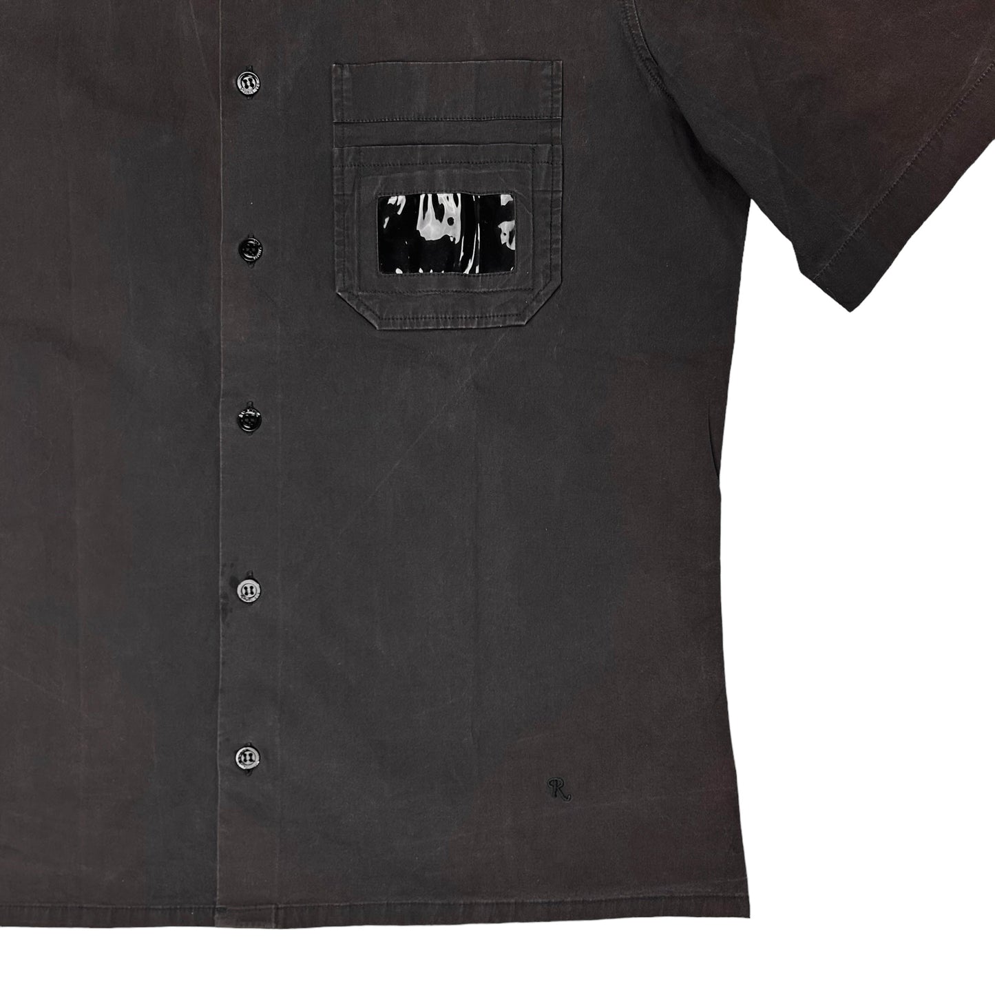 Raf Simons Cropped PVC Pocket Shirt - SS19