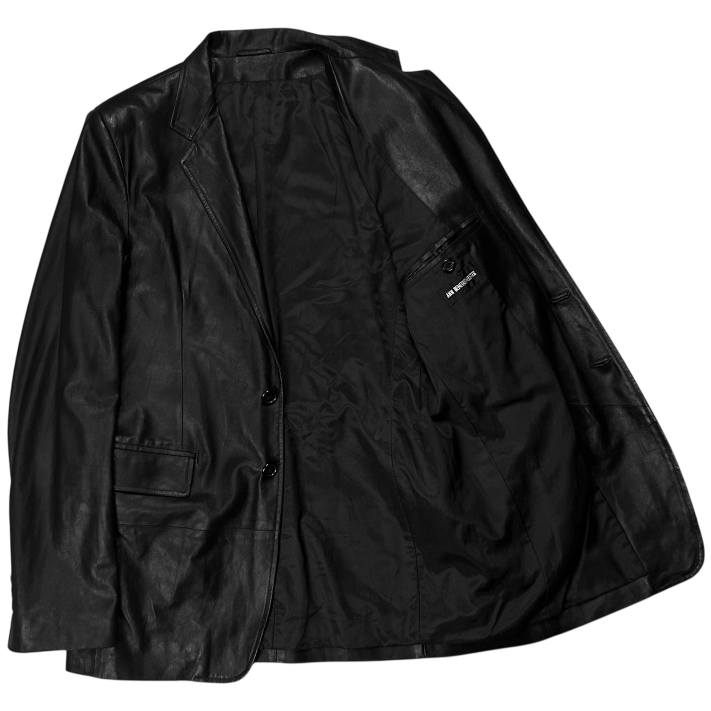 Ann Demeulemeester Leather Blazer