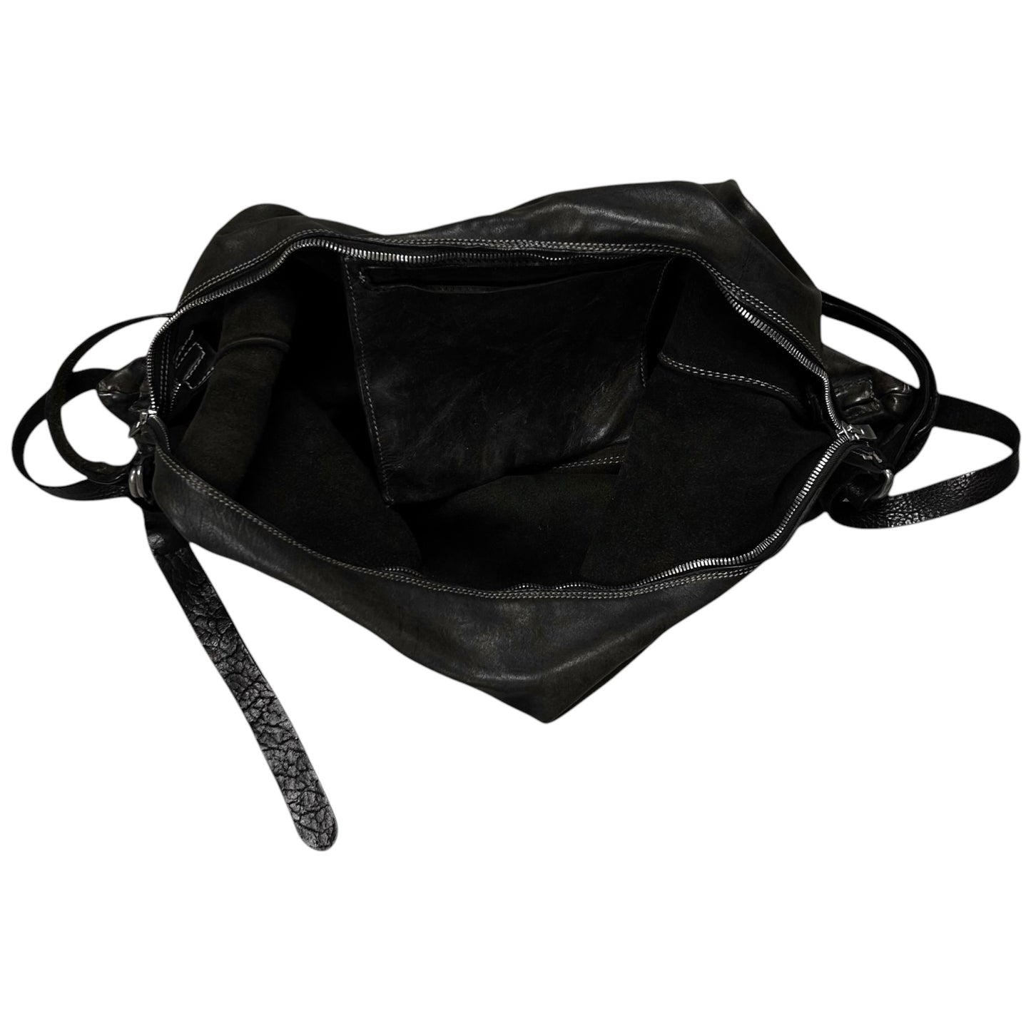 Guidi Q15 Grained Horse Leather Messenger Bag