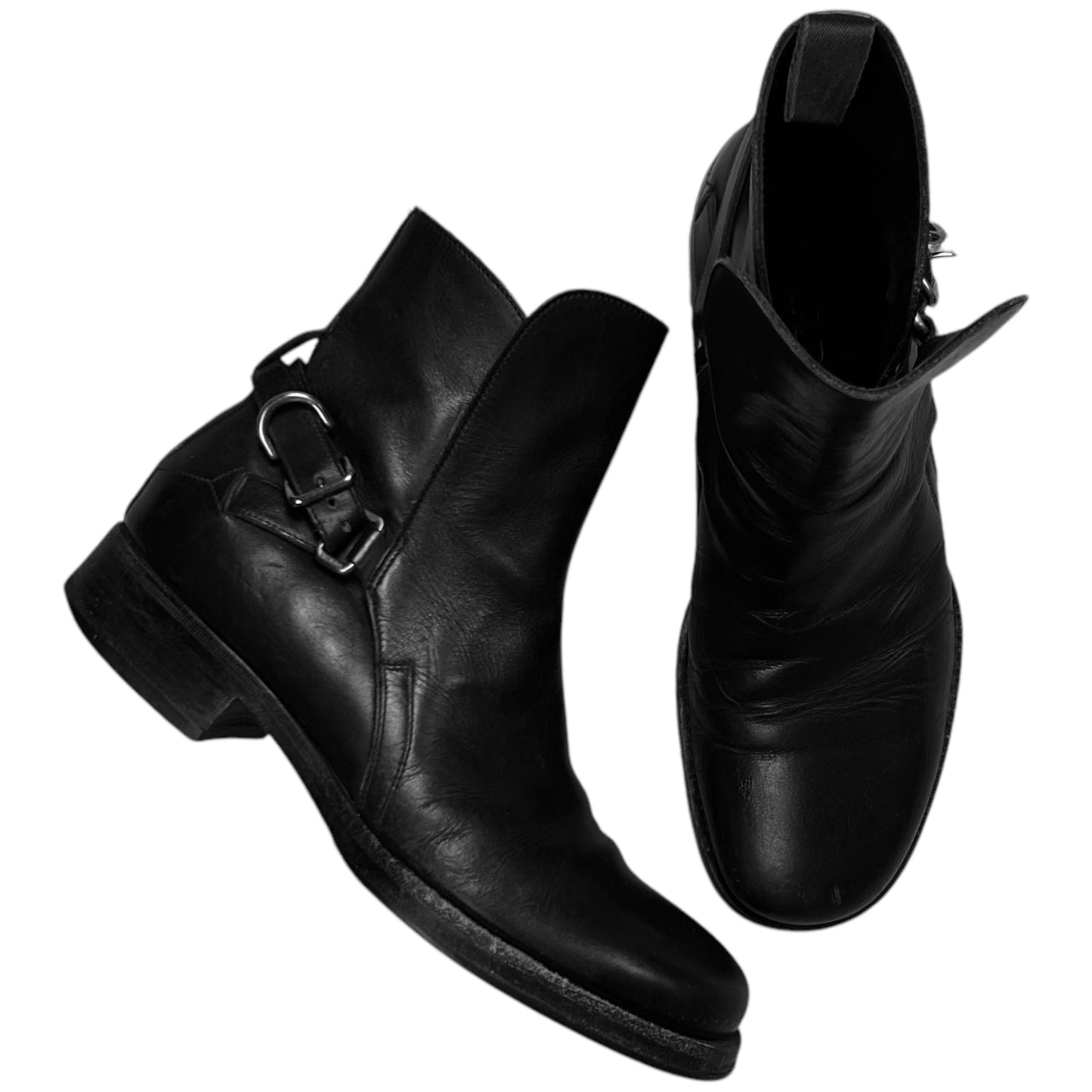 Prada Belted D-Ring Jodhpur Boots