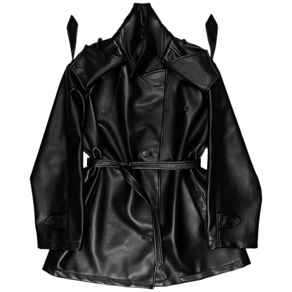 Maison Margiela Belted Vegan Leather Blazer - AW19