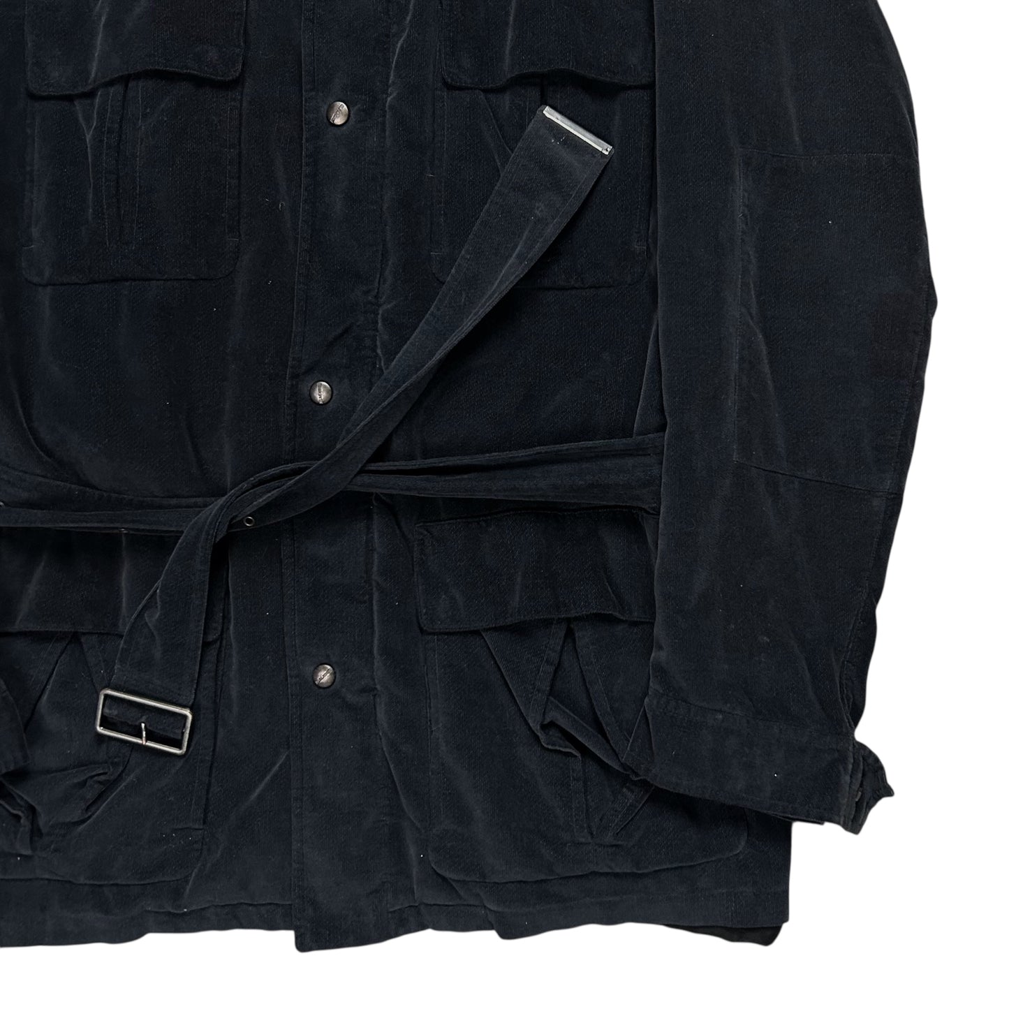 Jil Sander Belted Velvet Field Jacket - AW10