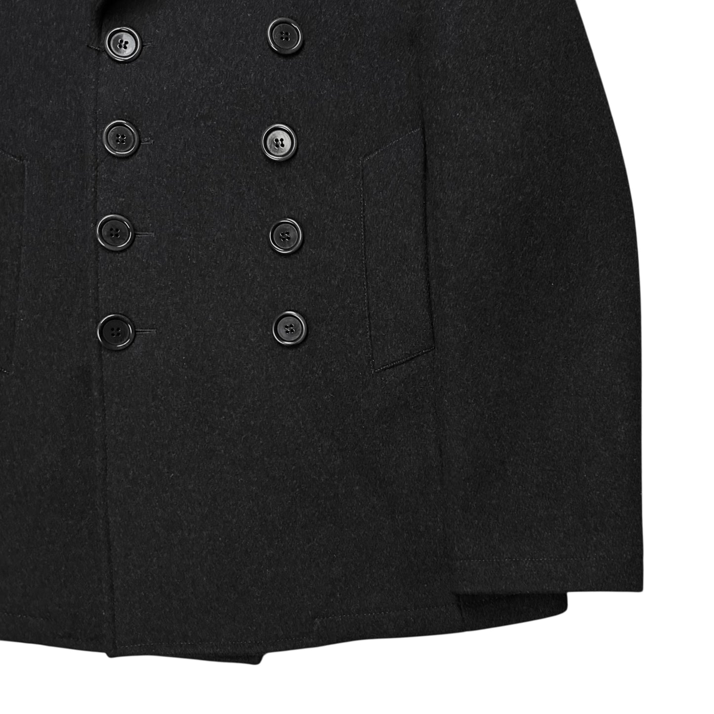 Dirk Bikkembergs Peak Lapel Caban Wool Jacket