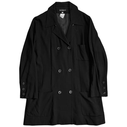 Ann Demeulemeester Double Breasted Fluid Rayon Coat - SS09