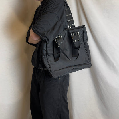 Jil Sander Dual Belted Eyelet Shopper Bag