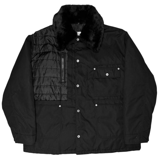 Maison Margiela Reversible Deconstructed Quilted Faux Fur Jacket - AW18